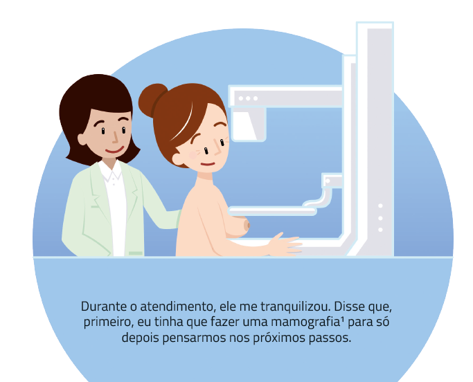 Clarice, personagem para campanha BD Brasil sobre câncer de mama (via GPeS)