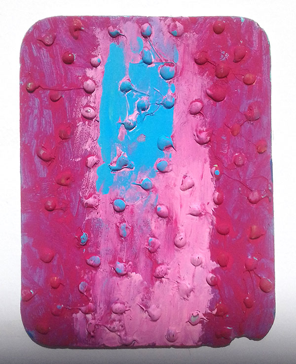 Pintura em isopor feita por alunxs da escola Amorim Lima nas oficinas Festa das Prendas 2019 com a participação de voluntários e a comunidade escolar