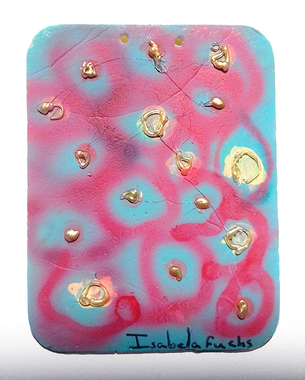 Pinturas com diversas técnicas sobre bandejas de isopor. Projeto voluntário com alunos da EMEF Desembargador Amorim Lima