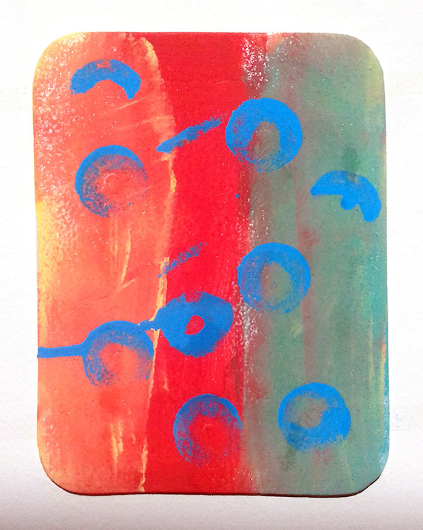 Pintura em isopor feita por alunxs da escola Amorim Lima nas oficinas Festa das Prendas 2019 com a participação de voluntários e a comunidade escolar