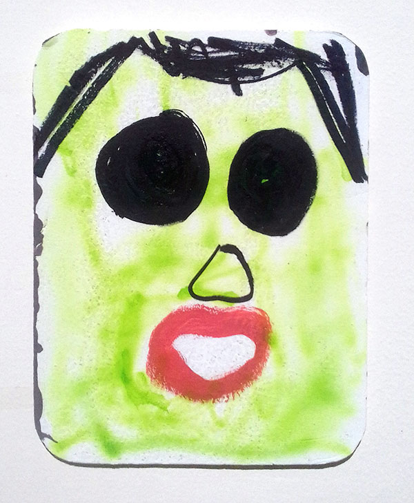 Pintura em isopor feita por alunxs da escola Amorim Lima nas oficinas Festa das Prendas 2019 com a participação de voluntários e a comunidade escolar